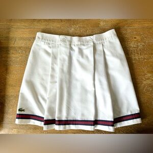 Izod Lacoste Vintage Tennis Court Skirt with Pockets and FLAW